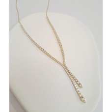 Κολιέ Σε Κίτρινο Χρυσό με ζιργκόν (N177)